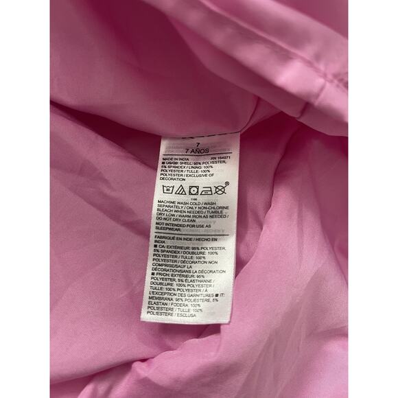 Disney X Janie and Jack Sleeping Beauty Aurora Dress Size 7 Princess Pink - Picture 7 of 10